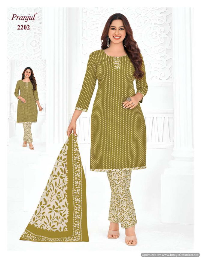 Priyanka Vol 22 By Pranjul Printed Cotton Dress Material Wholesale Price In Surat